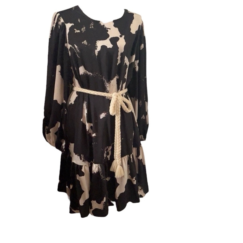 Alexis Black and White Women's Dress with Rope Belt ONLY  $20